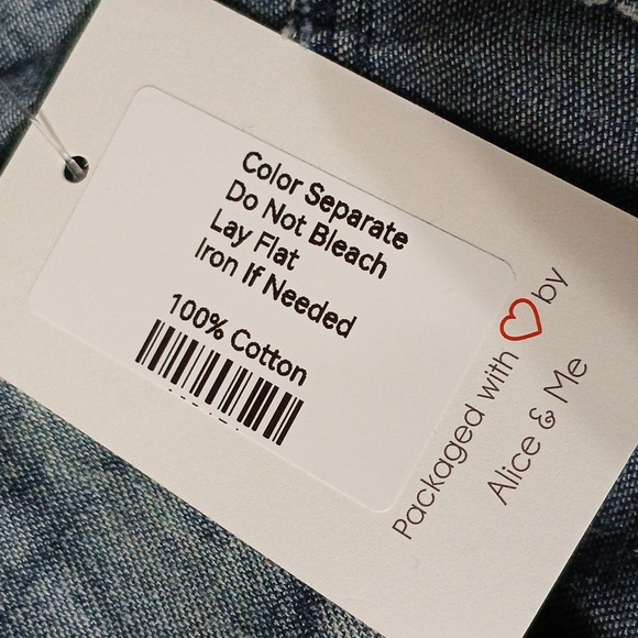 Alice and Me one piece Woman's Overalls Jumper Romper Denim - Picture 8 of 8